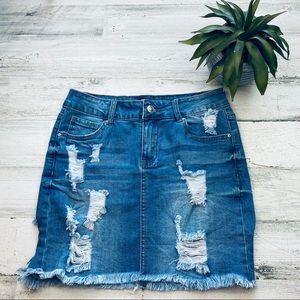 Wax Jean LA distressed skirt size S